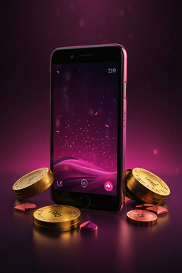 Smartphone avec l’app casino SpinKong